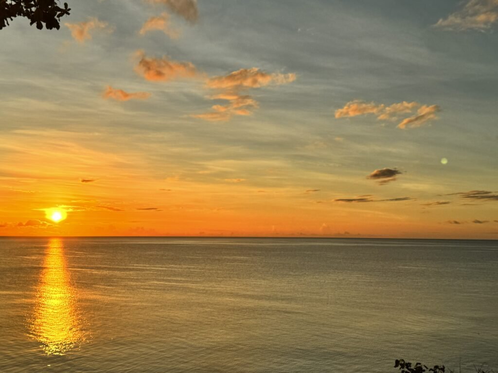 sunrise over sea